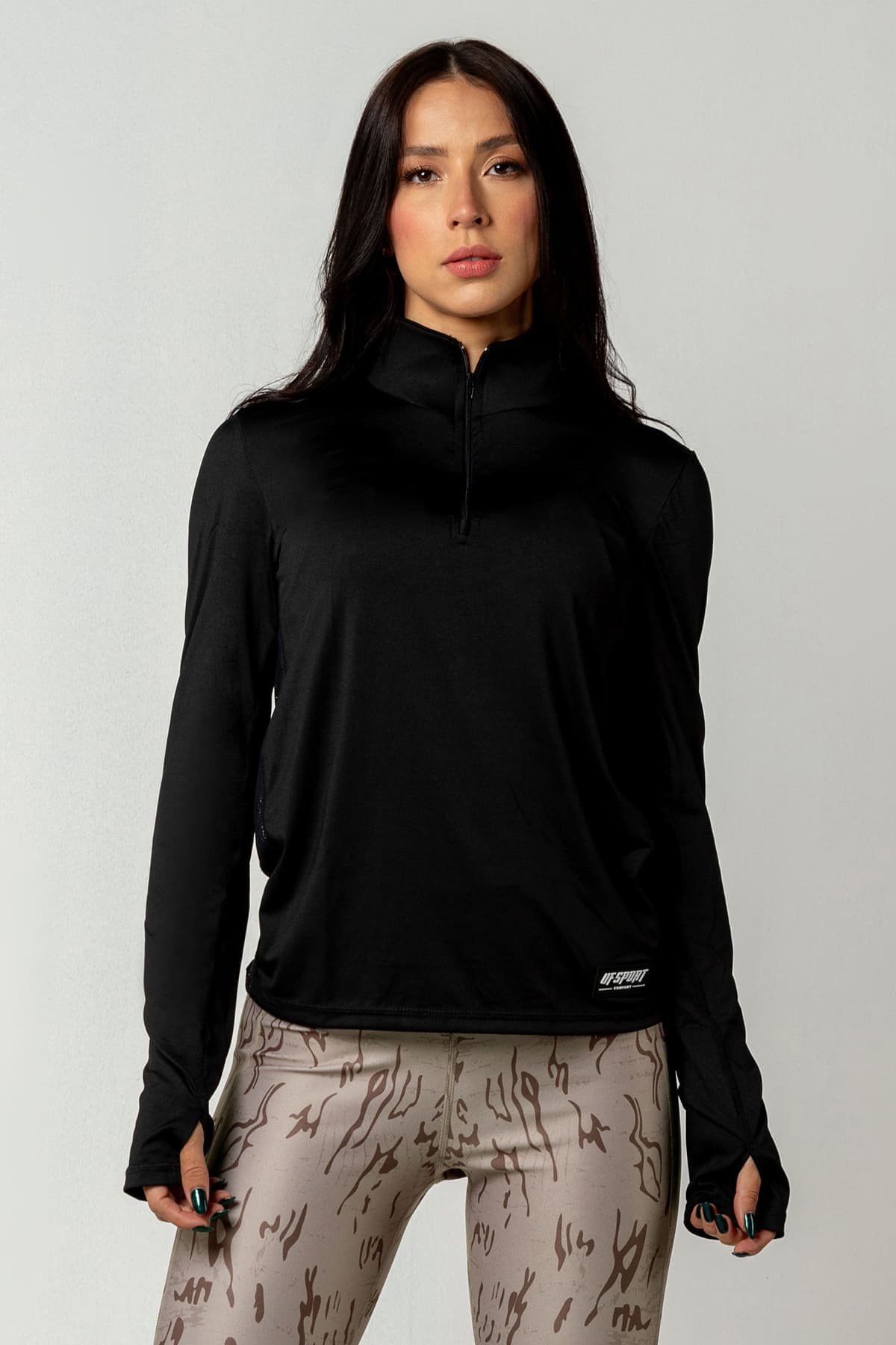 Camisa Deportiva "Renacimiento" Color Negro * Talla M/L