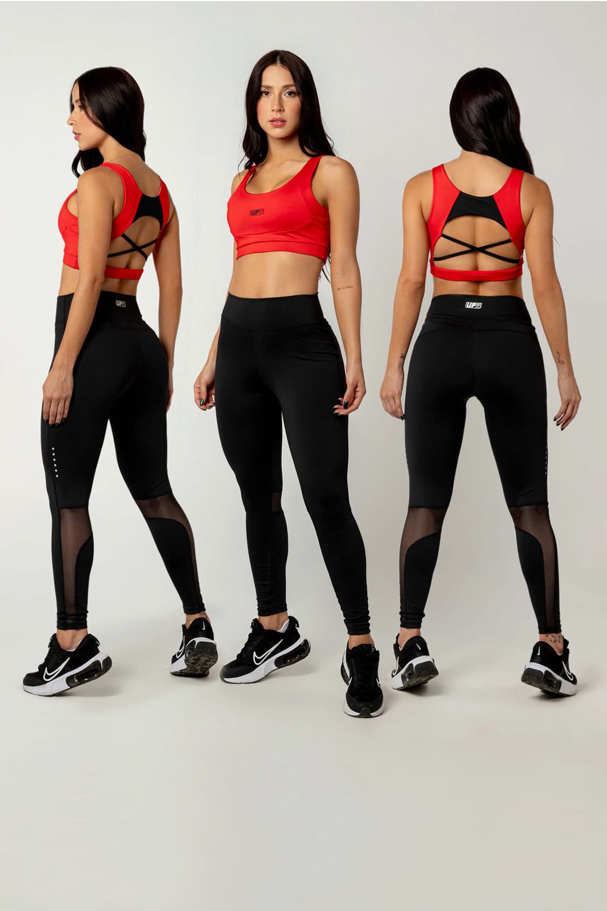 Conjunto Deportivo "Energía" Color Rojo y  Negro