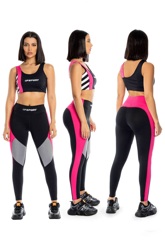 Cojunto Deportivo "Pink" * Talla Única/OneSize * Se Ajusta Desde Una Talla 6 Hasta Una Talla 12