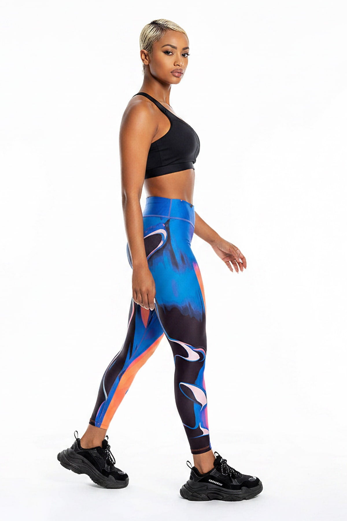 Conjunto Deportivo "Pasión" -  Color Negro y Multicolor