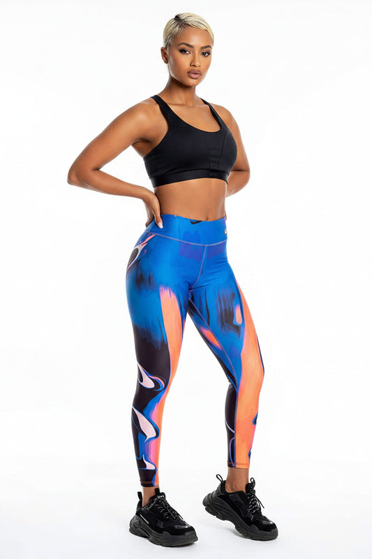 Conjunto Deportivo "Pasión" -  Color Negro y Multicolor